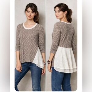 ANTHROPOLOGIE Kittery Pullover by Clu + Willoughby